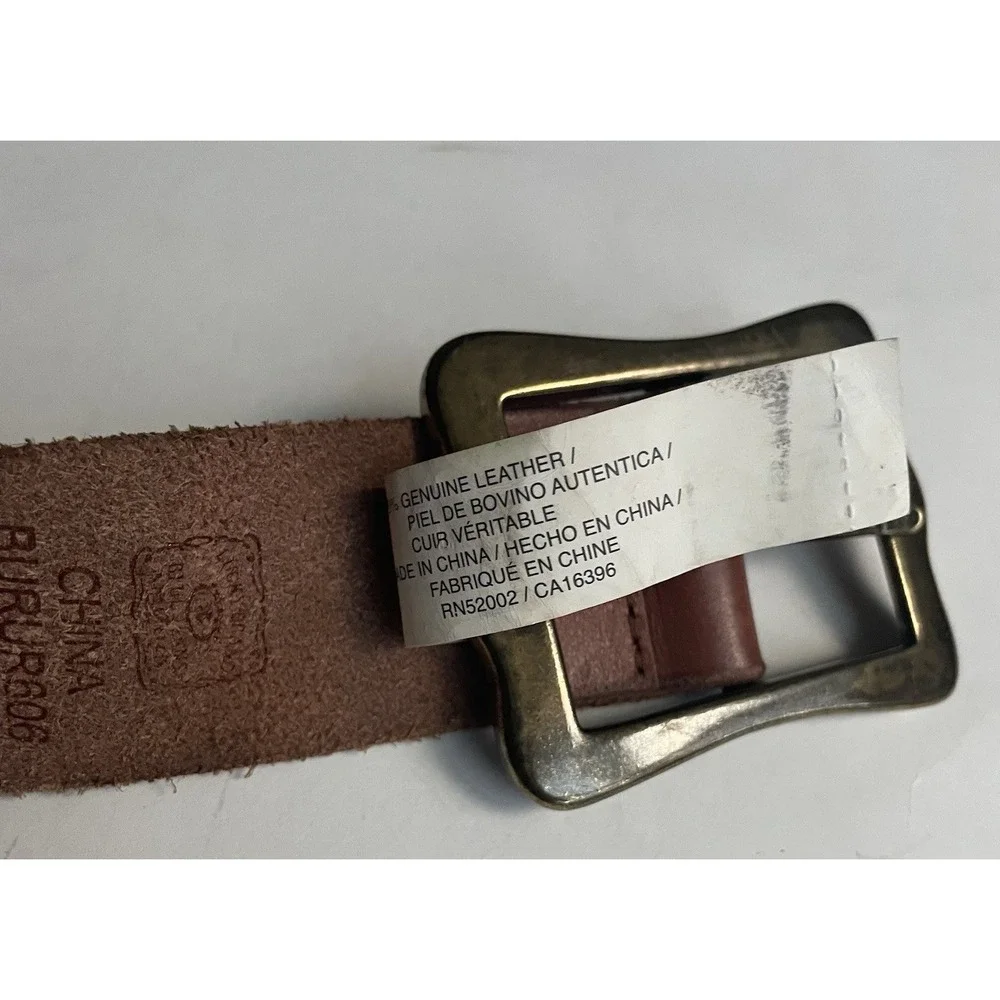 Lucky Brand Leather Belt Stitched Embroidery Size‎ L